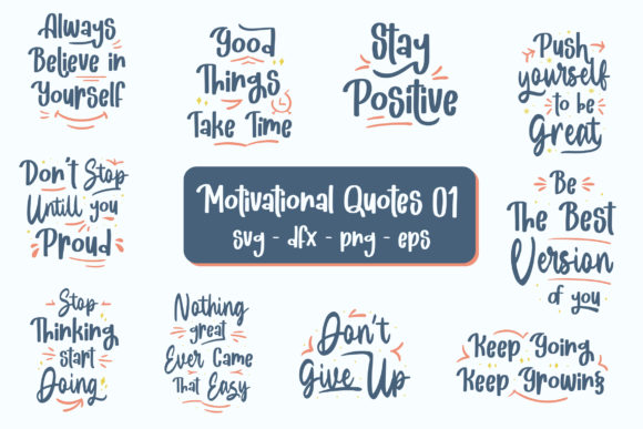 Download Motivational Quotes Bundle Graphic - Premium Resources