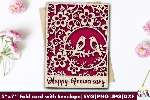 Download Anniversary Card SVG File for Cricut - Anniversary card svg Collection
