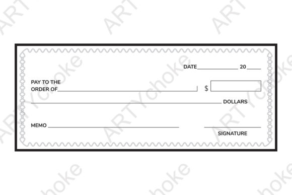 Download Bank Check Cheque. SVG File for Cricut - File for cricut Collection