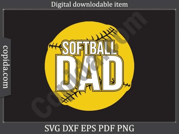 Download Softball Dad Svg Printable Cutting File - Softball dad svg Collection
