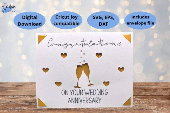 Download Congratulations Anniversary Card Svg - Anniversary card svg Collection